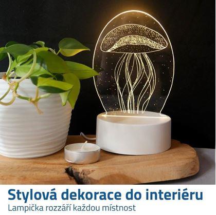 Dekorativní 3D lampa