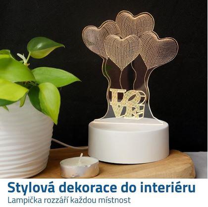 Dekorativní 3D lampa