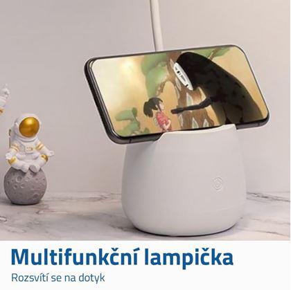 Obrázek z Dotyková lampa se stojanem na telefon 