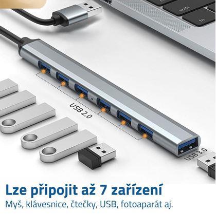 Obrázek z Víceportový adaptér USB 7 v 1