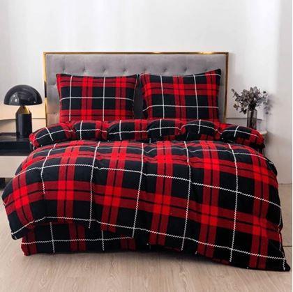 Obrázek z Mikroplyšové povlečení - tartan